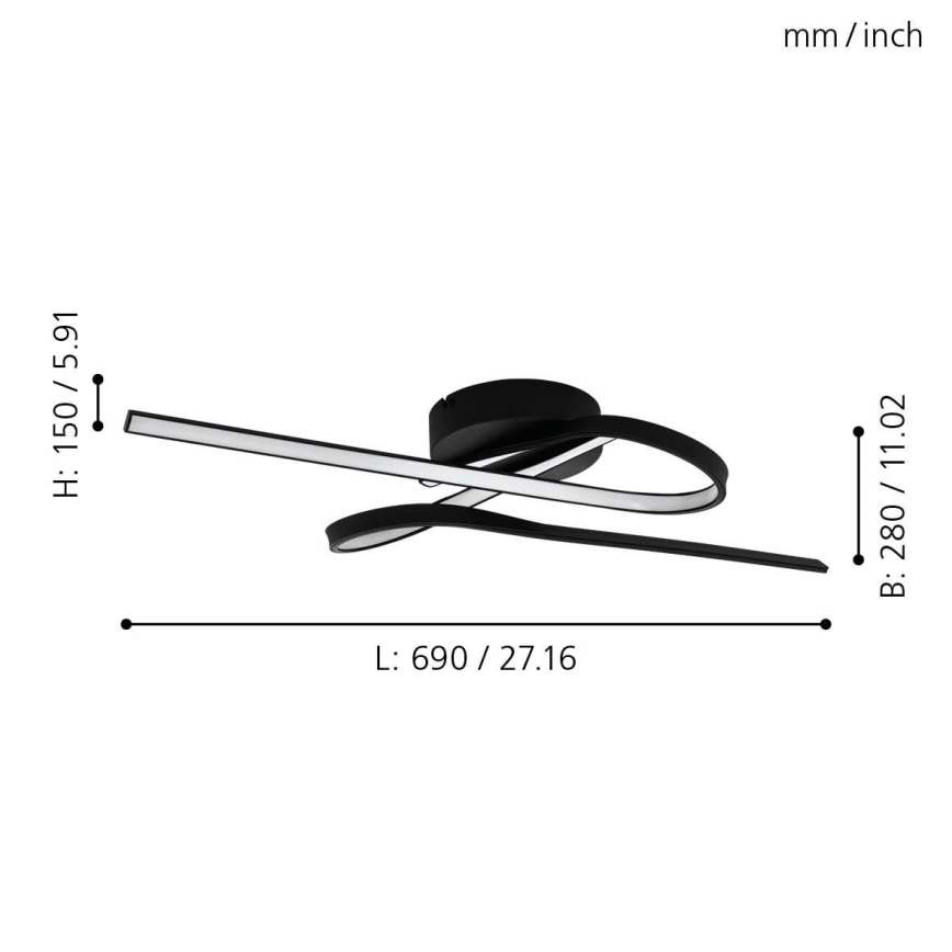 Eglo - LED Stropné svietidlo LED/21W/230V