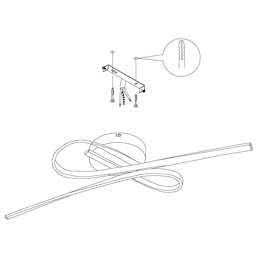 Eglo - LED Stropné svietidlo LED/21W/230V