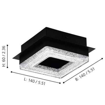 Eglo - LED Stropné svietidlo 4xLED/4W/230V