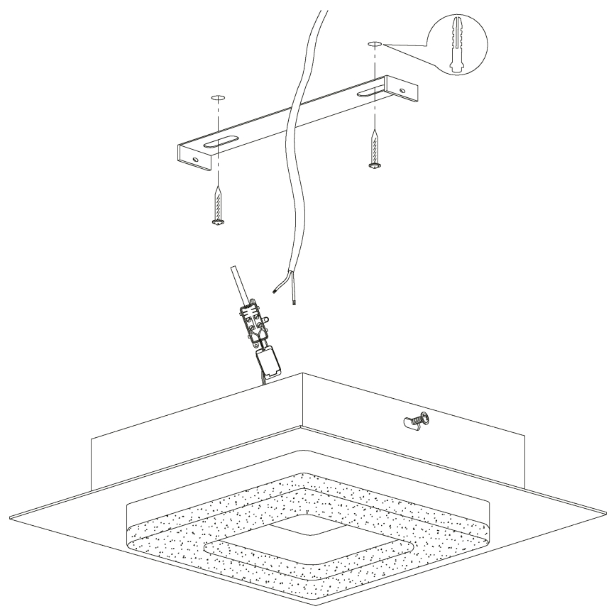 Eglo - LED Stropné svietidlo 4xLED/4W/230V