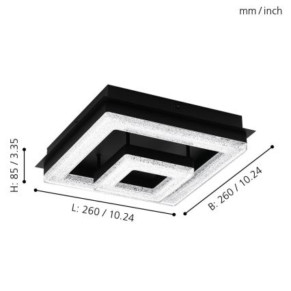 Eglo - LED Stropné svietidlo LED/12W/230V