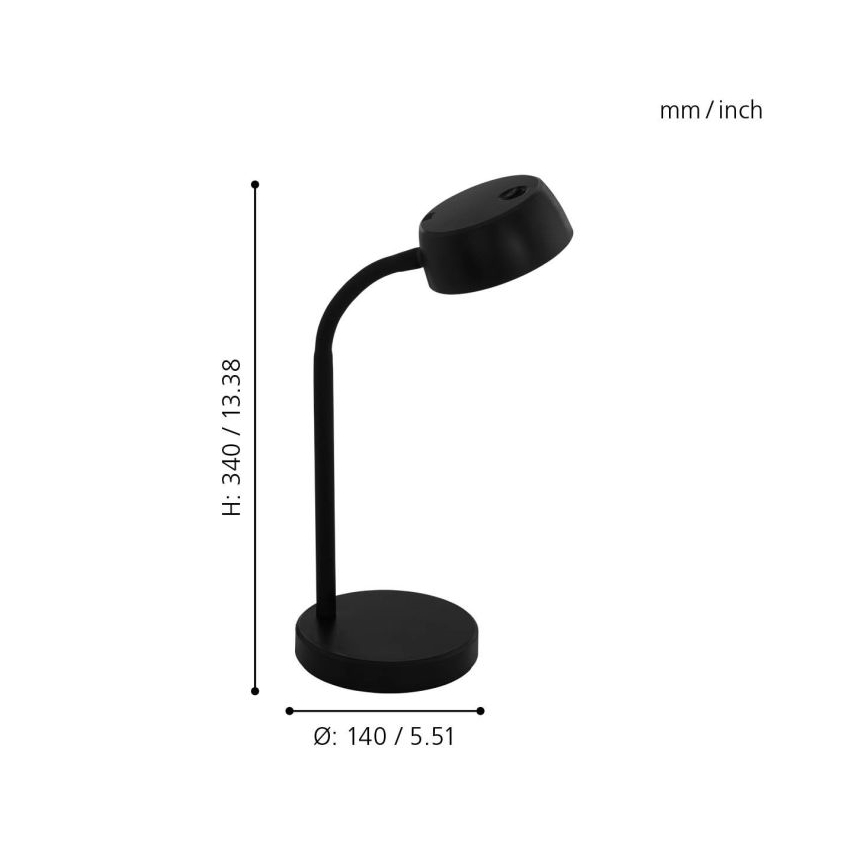 Eglo - LED Stolná lampa LED/4,5W/230V