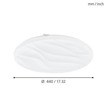 Eglo - LED Stropné svietidlo LED/22W/230V