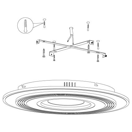 Eglo - LED Stropné svietidlo 3xLED/16W/230V