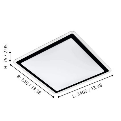 Eglo - LED Stropné svietidlo LED/24W/230V