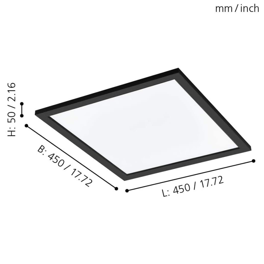 Eglo - LED RGBW Stmievateľné stropné svietidlo SALOBRENA-C LED/20W/230V + diaľkové ovládanie