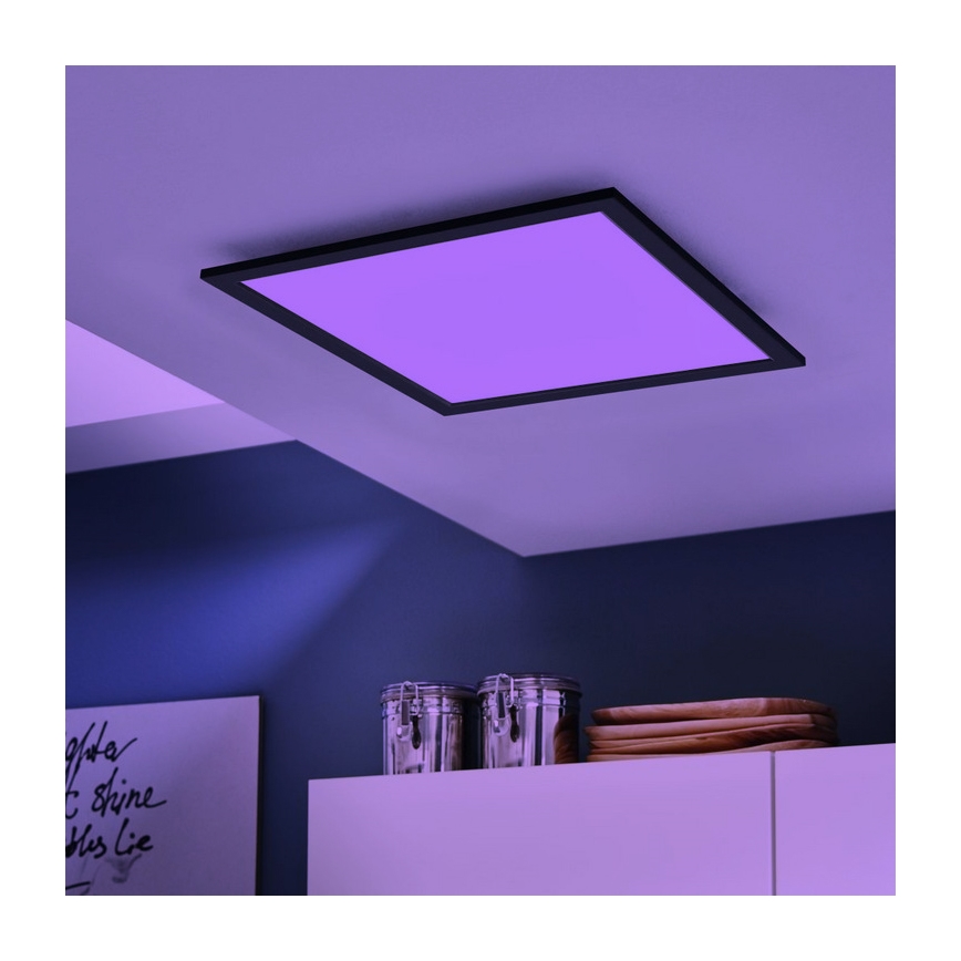 Eglo - LED RGB Stmievateľné stropné svietidlo SALOBRENA-C LED/30,5W/230V + diaľkové ovládanie