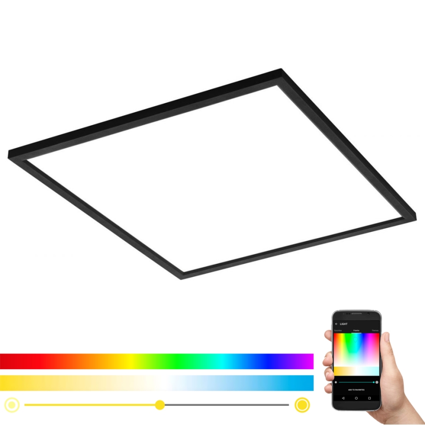 Eglo - LED RGB Stmievateľné stropné svietidlo SALOBRENA-C LED/30,5W/230V + diaľkové ovládanie