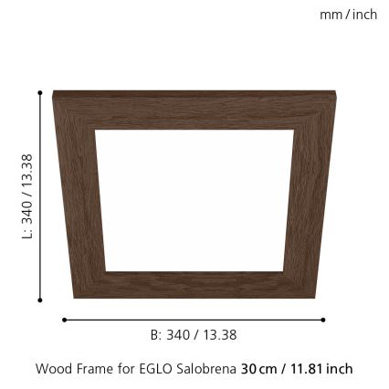 Eglo 99425 - Rám pre stropné svietidlo SALOBRENA 300x300 mm