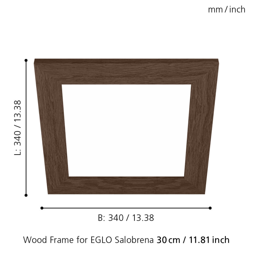 Eglo 99425 - Rám pre stropné svietidlo SALOBRENA 300x300 mm