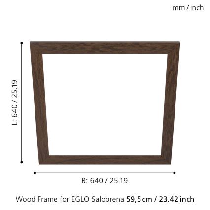 Eglo - Rám na svietidlo SALOBRENA 595x595 mm