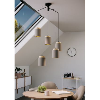 Eglo - Luster na lanku 5xE27/40W/230V pavúk