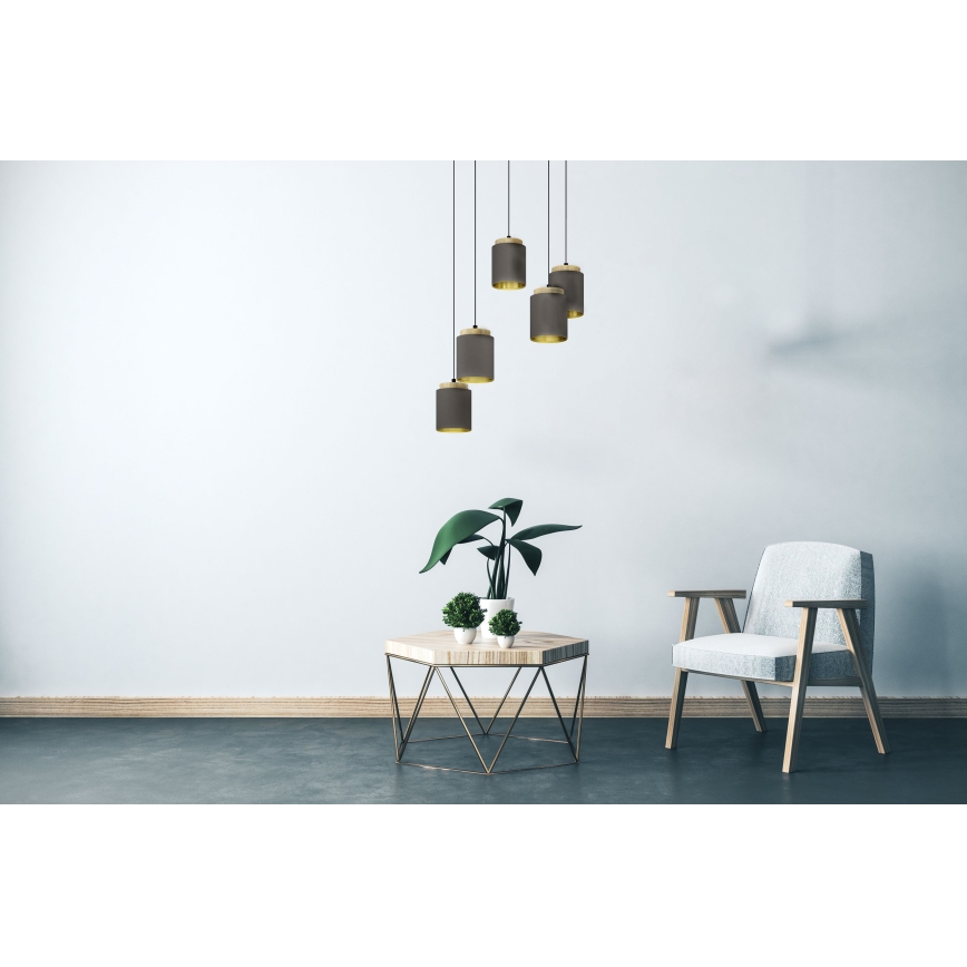 Eglo - Luster na lanku 5xE27/40W/230V pavúk