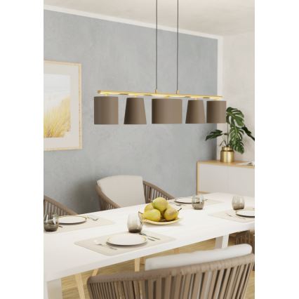Eglo 99487 - Závesný luster ALMEIDA na lanku 5xE14/40W/230V