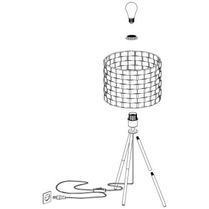 Eglo - Stolná lampa 1xE27/40W/230V