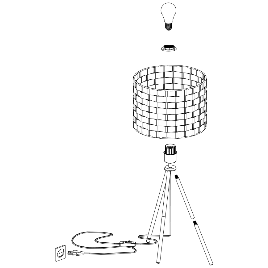 Eglo - Stolná lampa 1xE27/40W/230V