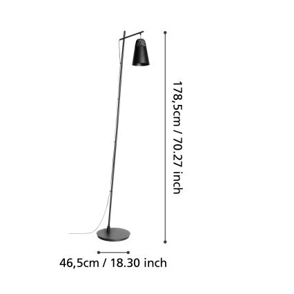 Eglo - Stojacia lampa 1xE27/40W/230V