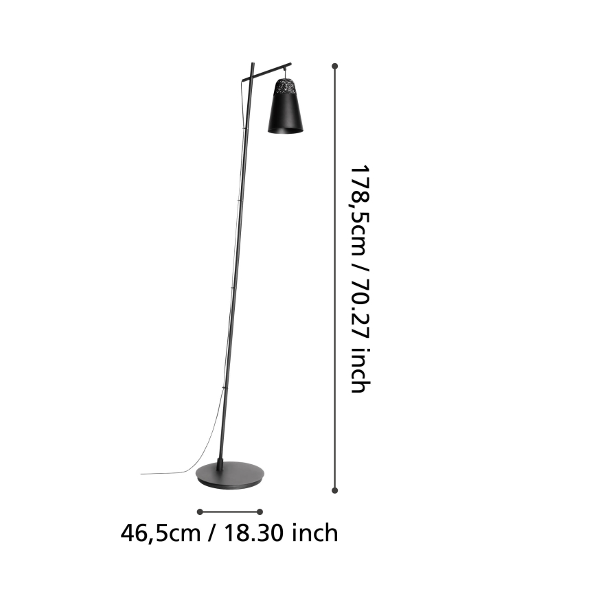 Eglo - Stojacia lampa 1xE27/40W/230V