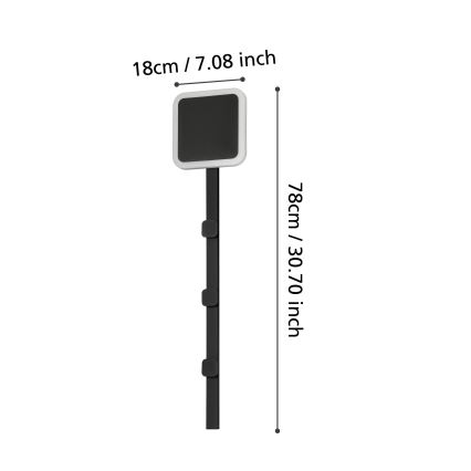 Eglo - LED Nástenný vešiak so svietidlom LED/7,8W/230V
