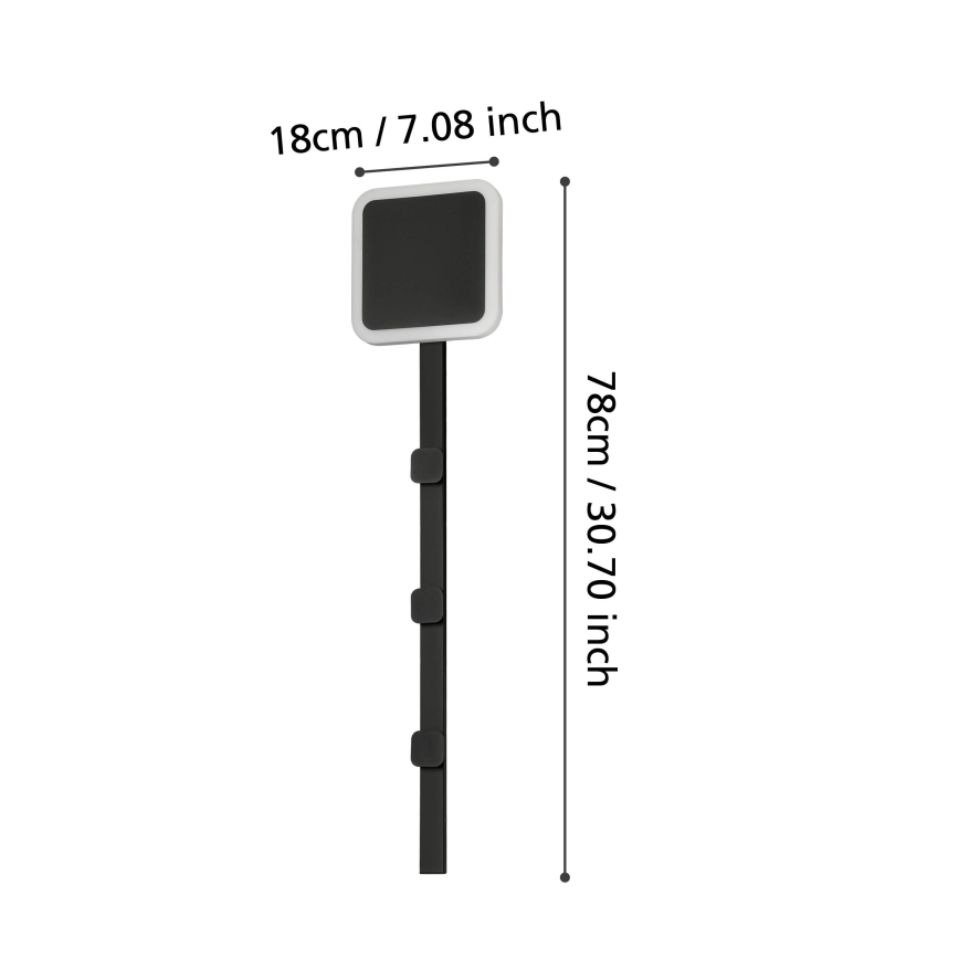 Eglo - LED Nástenný vešiak so svietidlom LED/7,8W/230V