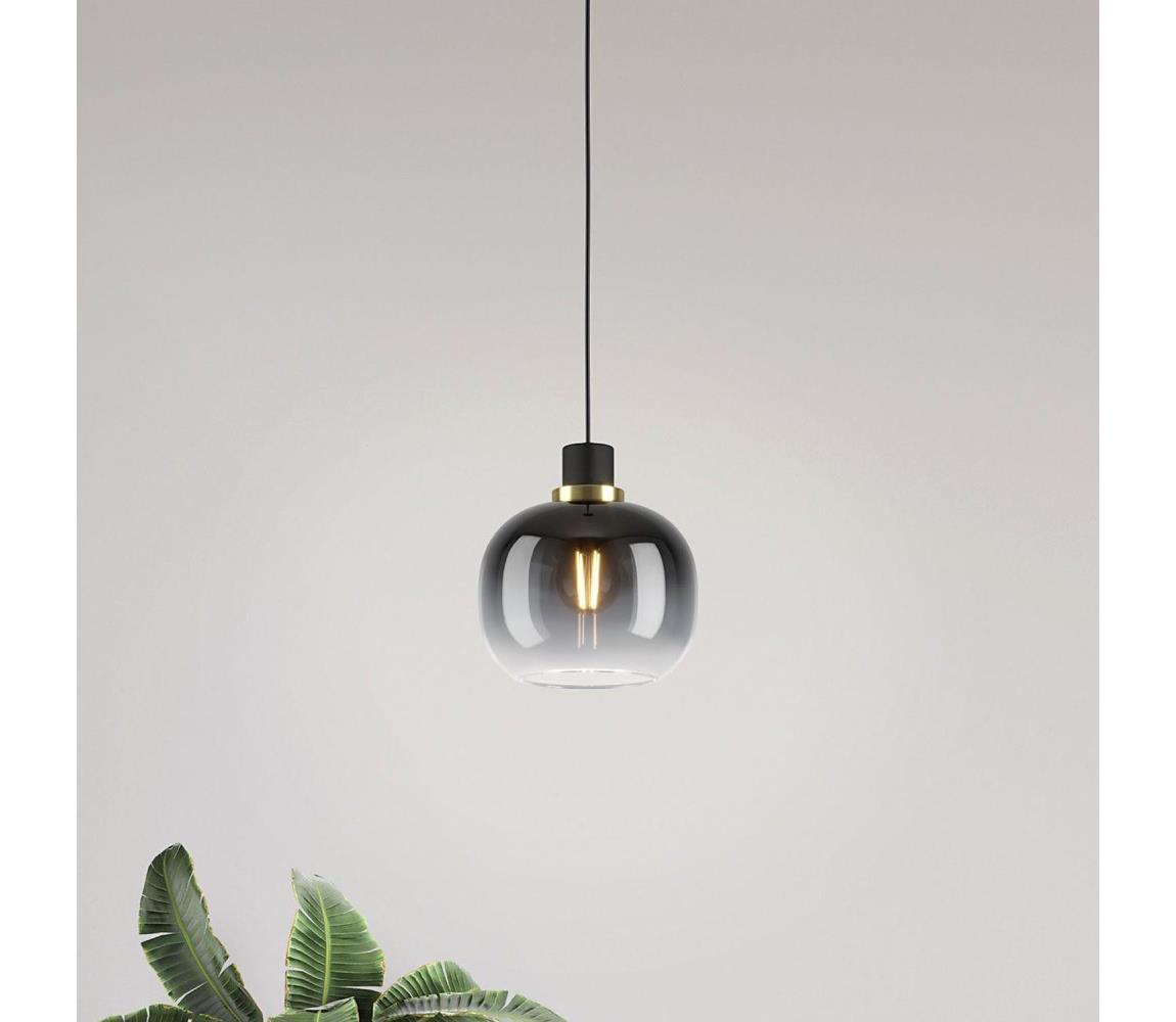 Eglo 99616 - Luster na lanku OILELLA 1xE27/40W/230V šedá 
