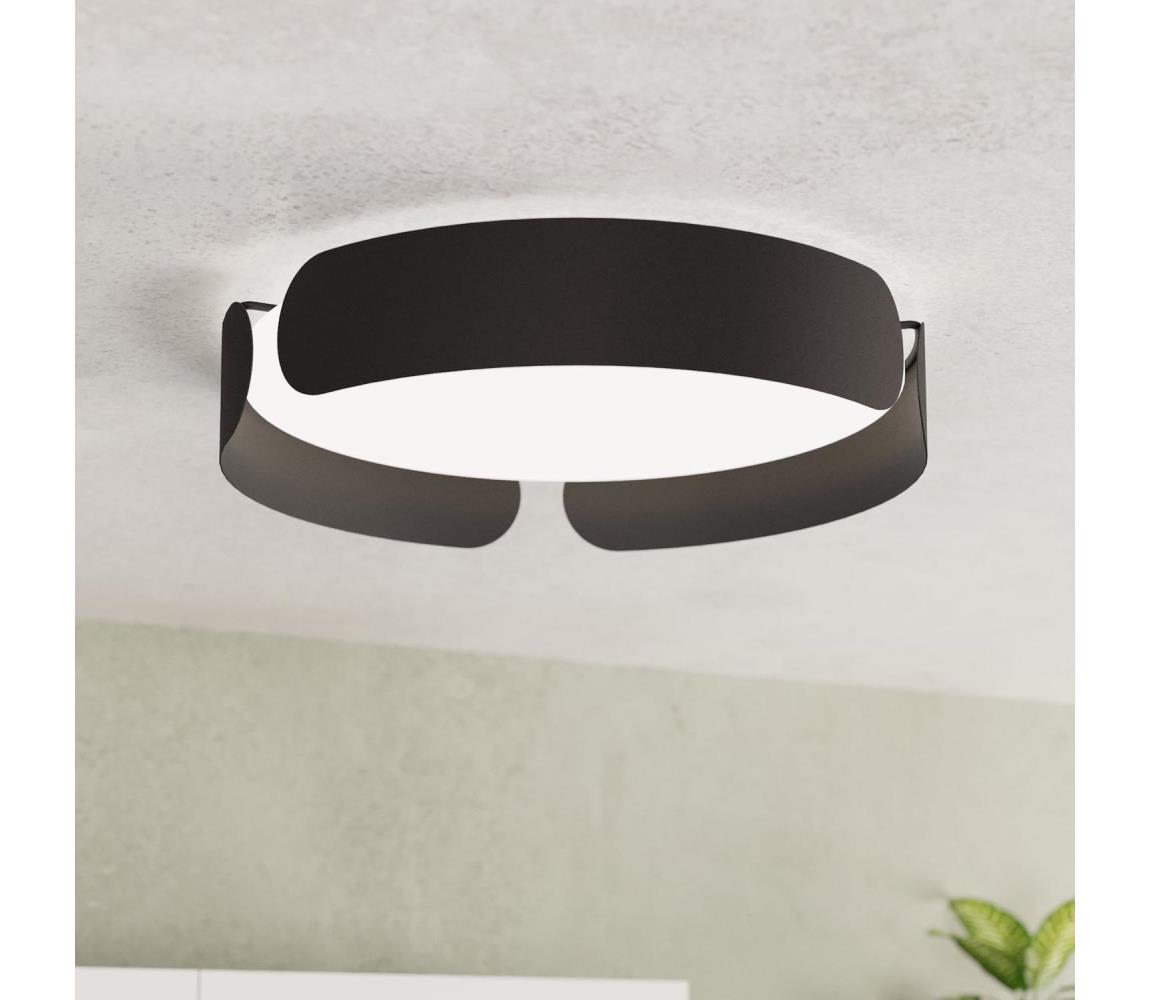 Eglo 99621 - LED stropné svietidlo VALCASOTTO LED/20W/230V pr. 37 cm čierne 99621