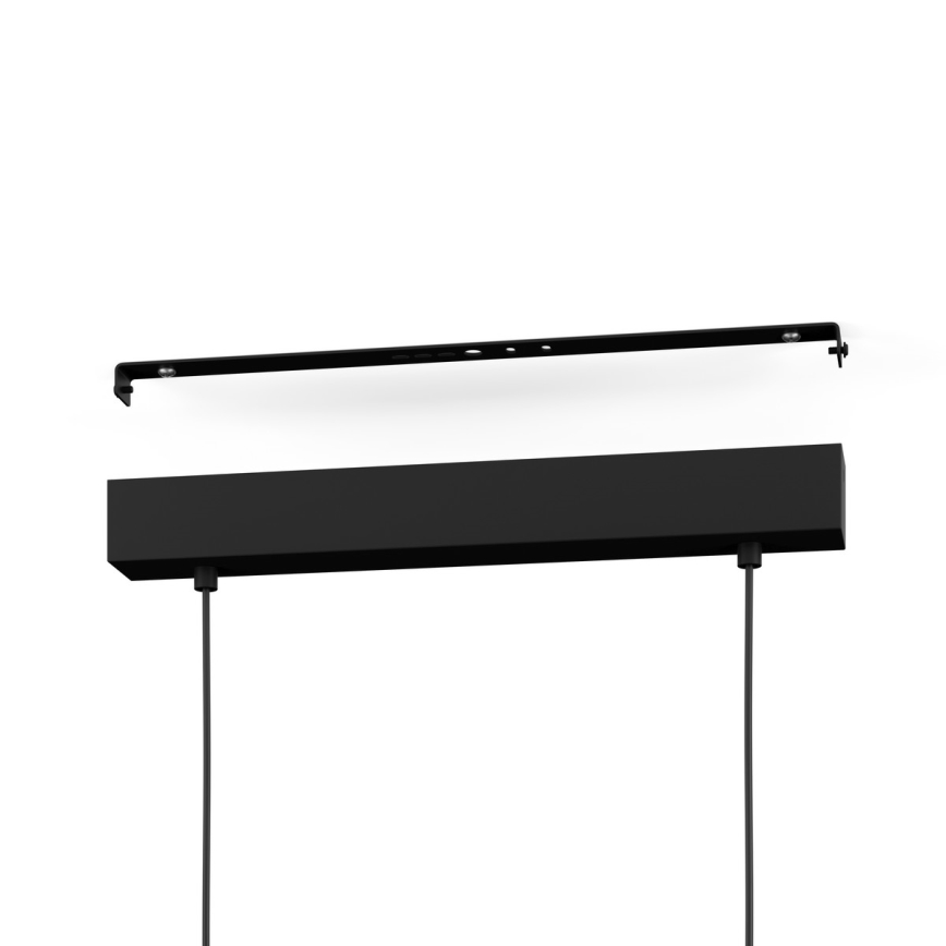 Eglo - LED Stmievateľný luster na lanku 2xLED/12,5W/230V+1xLED/15,5W 3000K hnedá/čierna