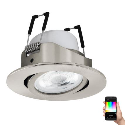 Eglo - LED RGBW Stmievateľné podhľadové svietidlo LED/5W/230V ZigBee