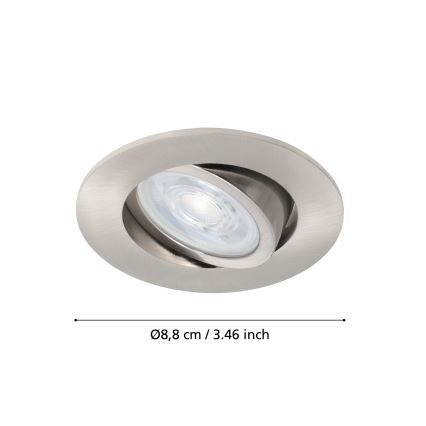 Eglo - LED RGBW Stmievateľné podhľadové svietidlo LED/5W/230V ZigBee