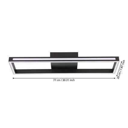 Eglo - LED Stmievateľné stropné svietidlo LED/21W/230V 2700-6500K