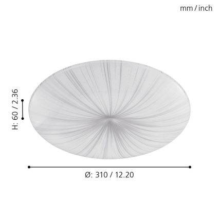 Eglo - LED Stropné svietidlo LED/10W/230V