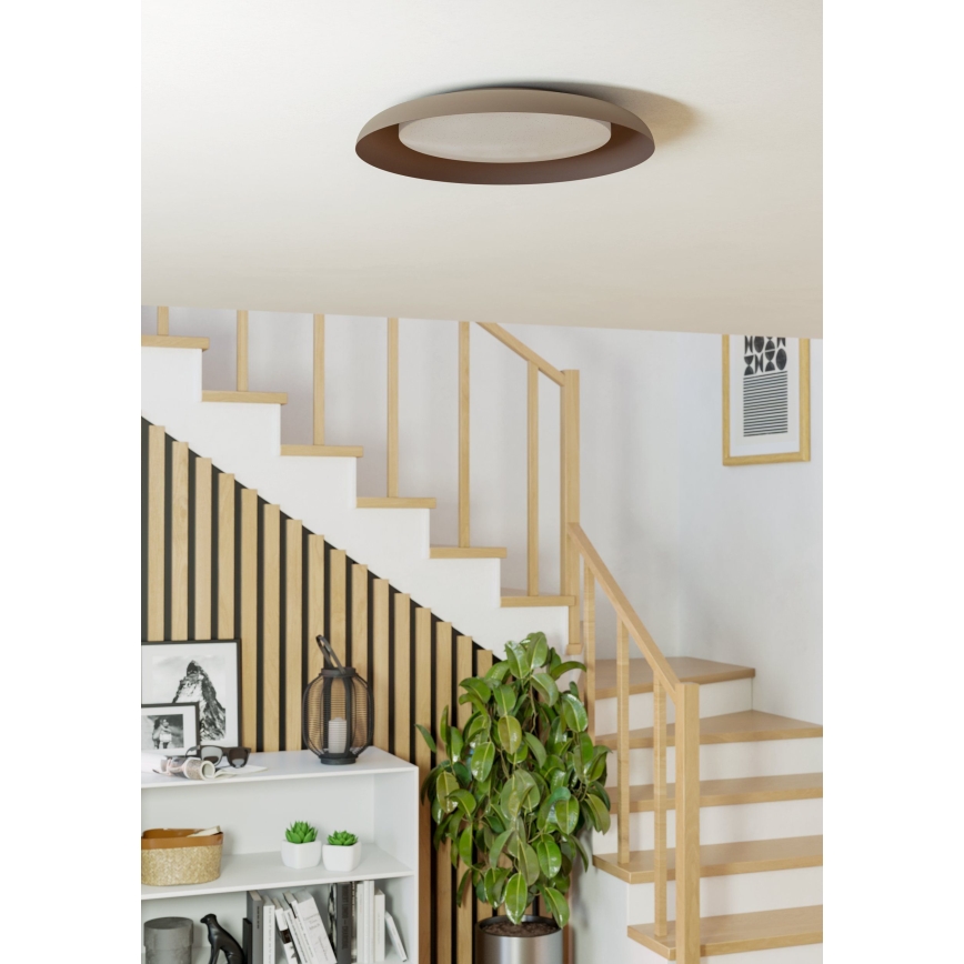 Eglo - LED Stropné svietidlo LED/17,1W/230V hnedá