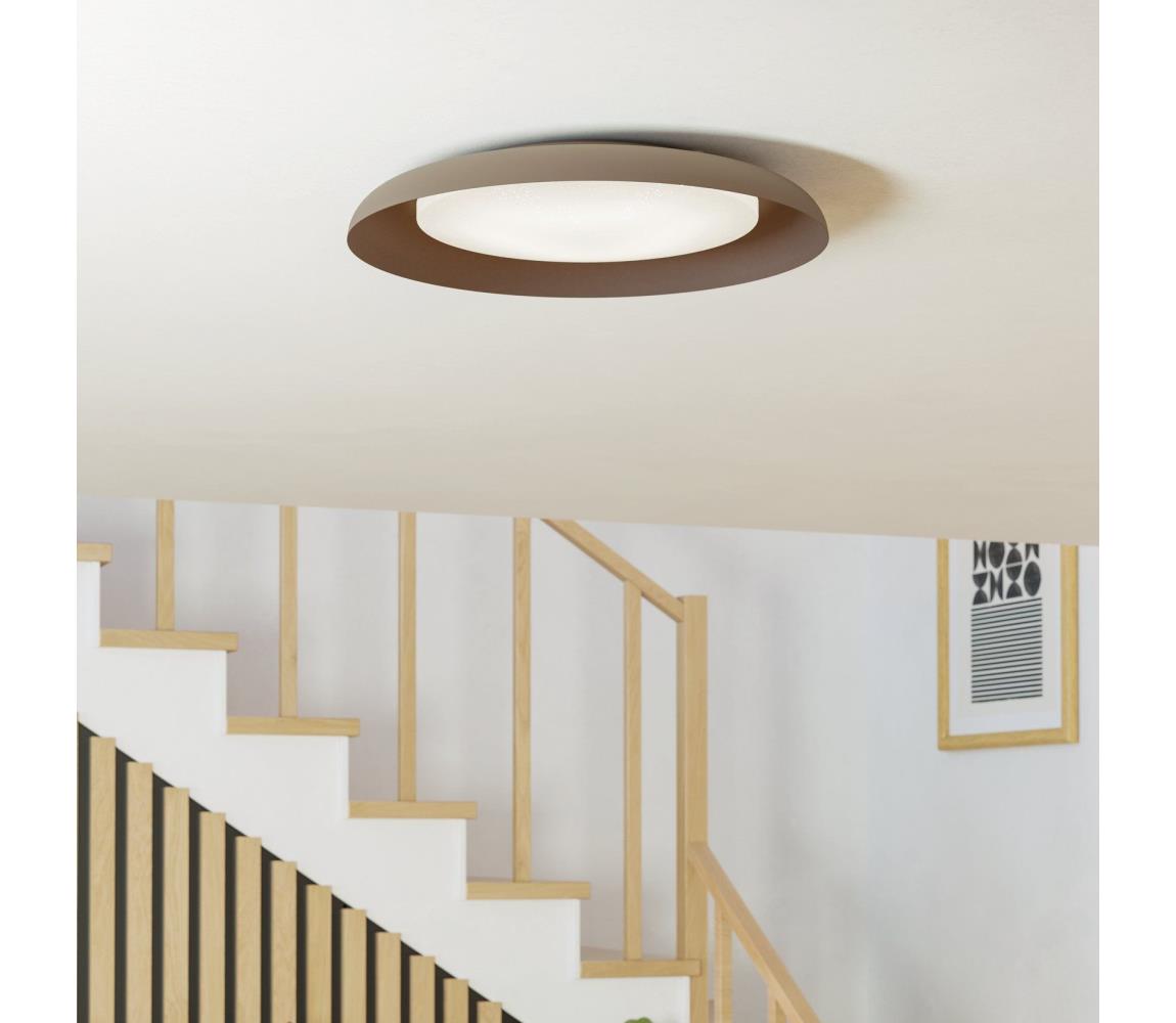 Eglo 99704 - LED stropné svietidlo PENJAMO LED/17,1W/230V hnedé 99704