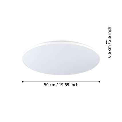 Eglo - LED Stropné svietidlo LED/29W/230V pr. 50 cm