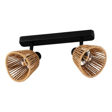 Eglo - Bodové svietidlo 2xE14/10W/230V čierna/béžová