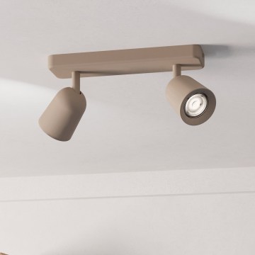 Eglo - Bodové svietidlo 2xGU10/10W/230V béžové