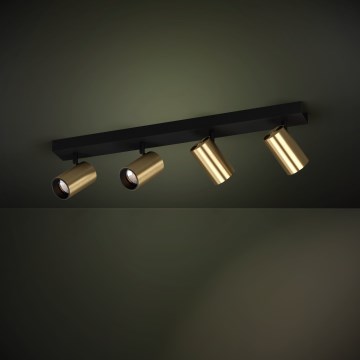 Eglo - LED Bodové svietidlo 4xGU10/4,5W/230V 3000K čierna/zlatá