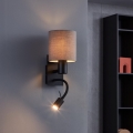 Eglo - LED Flexibilné svietidlo 1xE27/40W/230V + LED/3,8W hnedá
