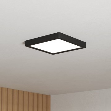 Eglo - LED kúpeľňové stropné svietidlo LED/10,5W/230V 2700/4000/6500K 22x22 cm IP44 čierne