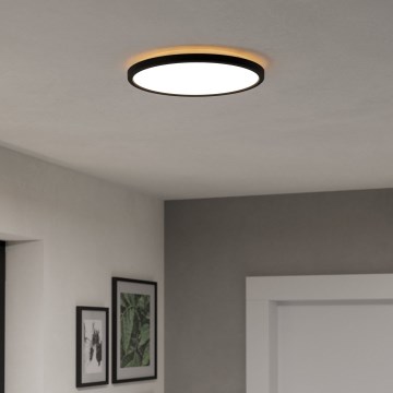 Eglo - LED Kúpeľňové stropné svietidlo LED/13,9W/230V 2700/4000/6500K pr. 30 cm IP44 čierna