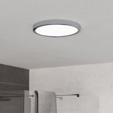 Eglo - LED kúpeľňové stropné svietidlo LED/14,2W/230V 2700/4000/6500K pr. 27,8 cm IP44 lesklý chróm