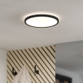Eglo - LED kúpeľňové stropné svietidlo LED/16,4 W/230 V priemer 30 cm IP54 čierna
