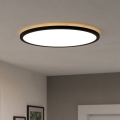 Eglo - LED Kúpeľňové stropné svietidlo LED/16,8W/230V 2700/4000/6500K pr. 50 cm IP44 čierna