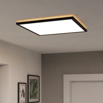 Eglo - LED Kúpeľňové stropné svietidlo LED/17W/230V 2700/4000/6500K 50x50 cm IP44 čierna