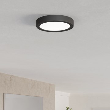 Eglo - LED kúpeľňové stropné svietidlo LED/7,5W/230V 2700/4000/6500K pr. 16,6 cm IP44 čierna