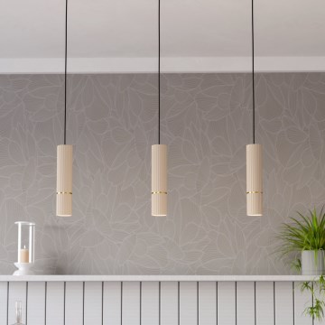 Eglo - LED Luster na lanku 3xGU10/5W/230V 3000K béžová