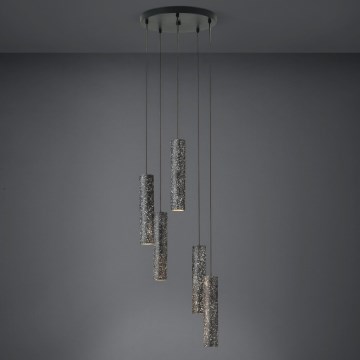 Eglo - LED Luster na lanku 5xGU10/4,5W/230V