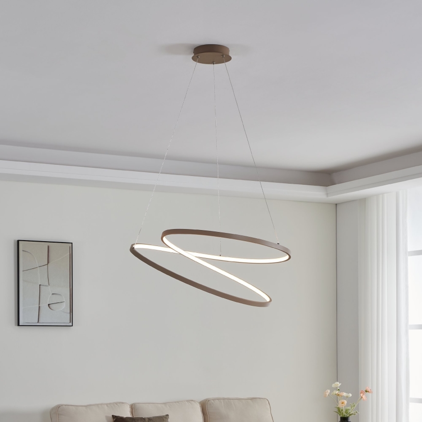 Eglo - LED Luster na lanku LED/42W/230V 3000K béžová