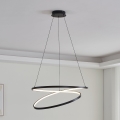 Eglo - LED Luster na lanku LED/42W/230V 3000K čierna