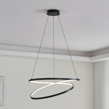 Eglo - LED Luster na lanku LED/42W/230V 3000K čierna